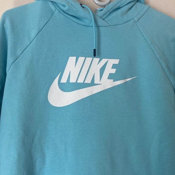 Nike aqua blue hoodie sweatshirt medium - Picture 2 of 6